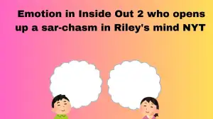 Emotion in Inside Out 2 who opens up a sar chasm in Riley's mind NYT Mini Crossword Clue Answer Revealed