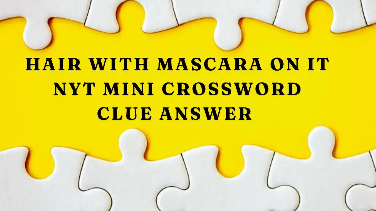 Hair with Mascara on it NYT Mini Crossword Clue Answer Guide