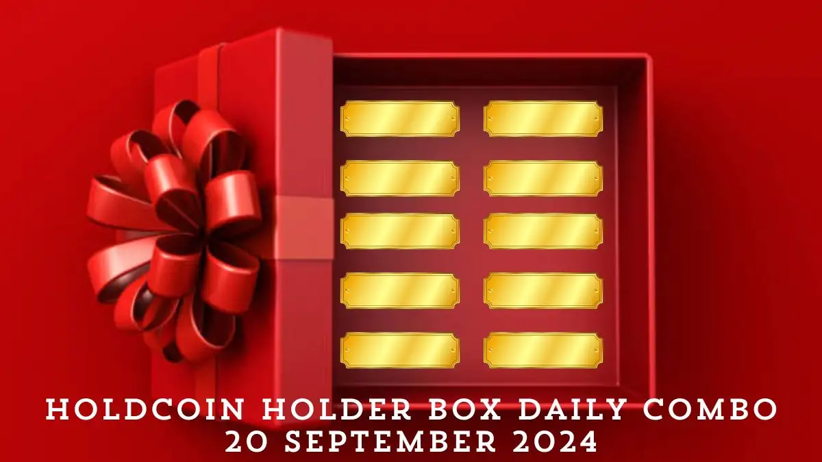 HoldCoin Holder Box Daily Combo 20 September 2024