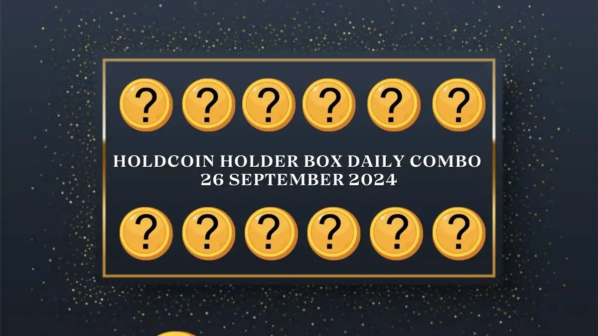 HoldCoin Holder Box Daily Combo 26 September 2024