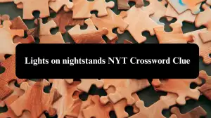 Lights on nightstands NYT Crossword Clue