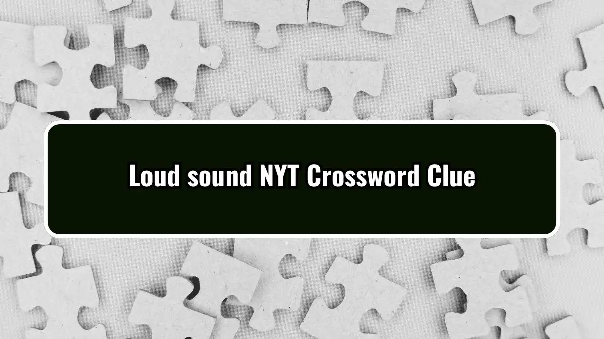 Loud sound NYT Crossword Clue