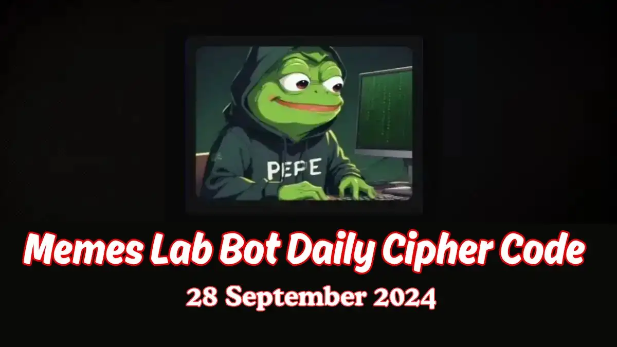 Memes Lab Bot Daily Cipher Code 28 September 2024