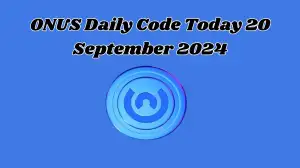 ONUS Daily Code Today 20 September 2024