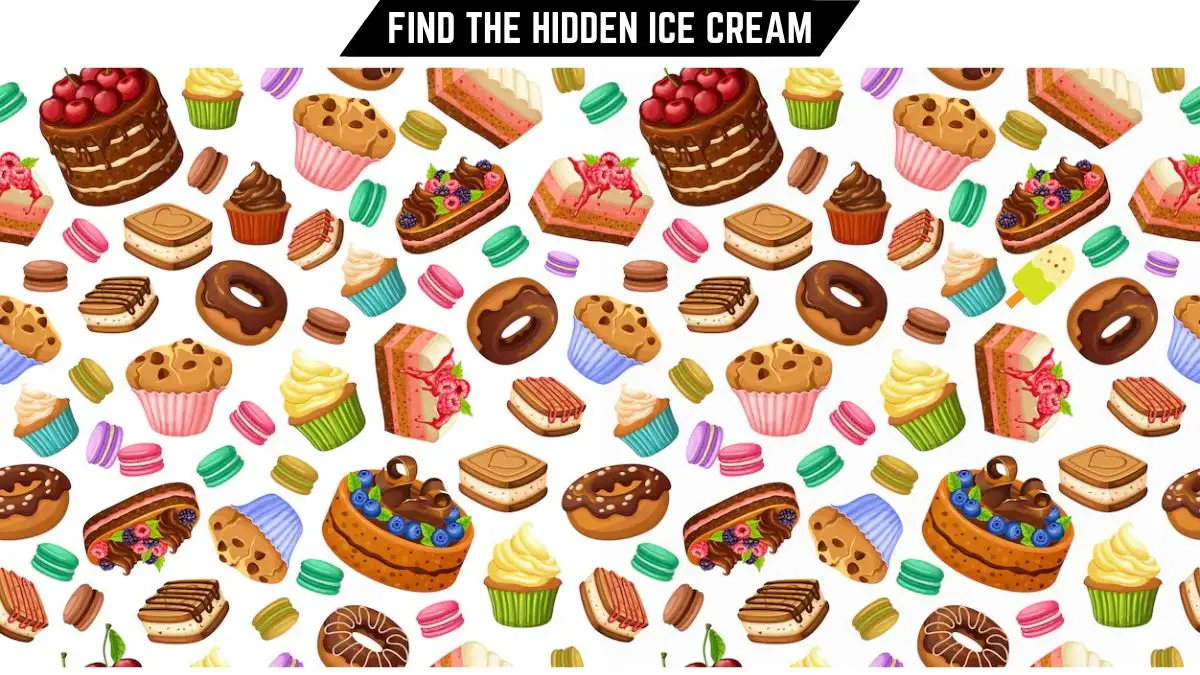 Optical Illusion Vision Test: Only Eagle Eyes Can Spot the Hidden Ice Cream in 8 Secs