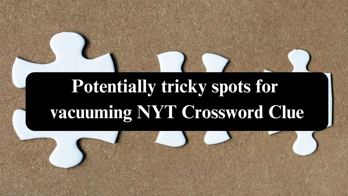 Potentially tricky spots for vacuuming NYT Crossword Clue