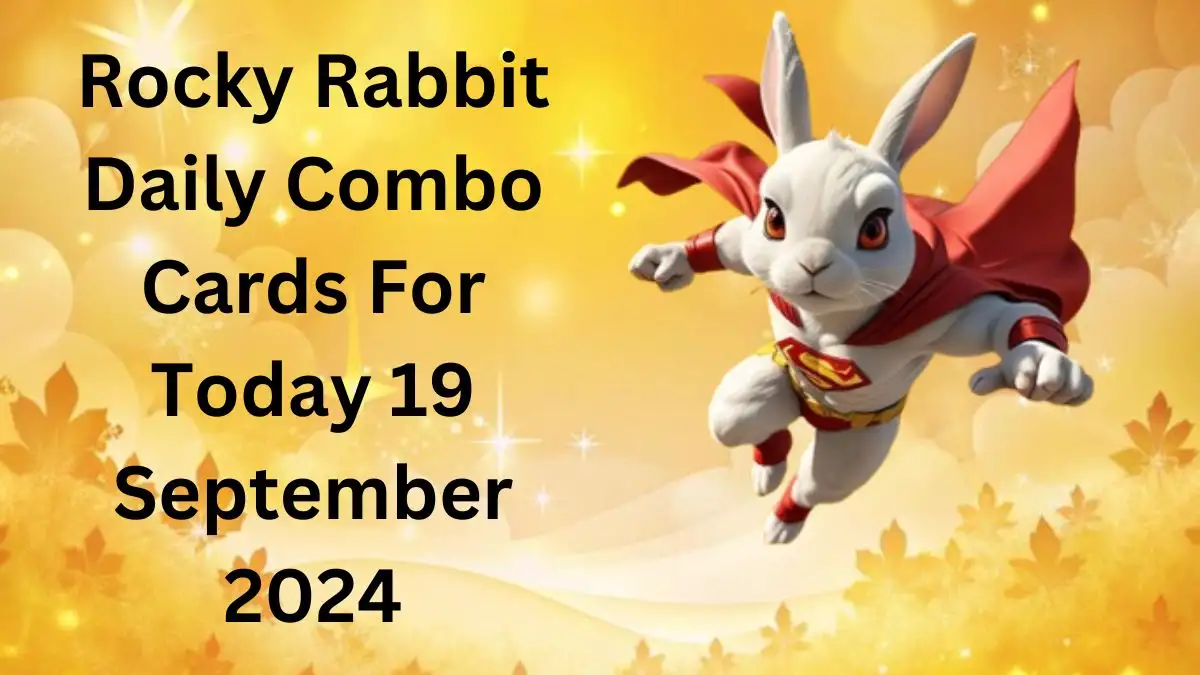 Rocky Rabbit Daily Combo Cards For Today 19 September 2024