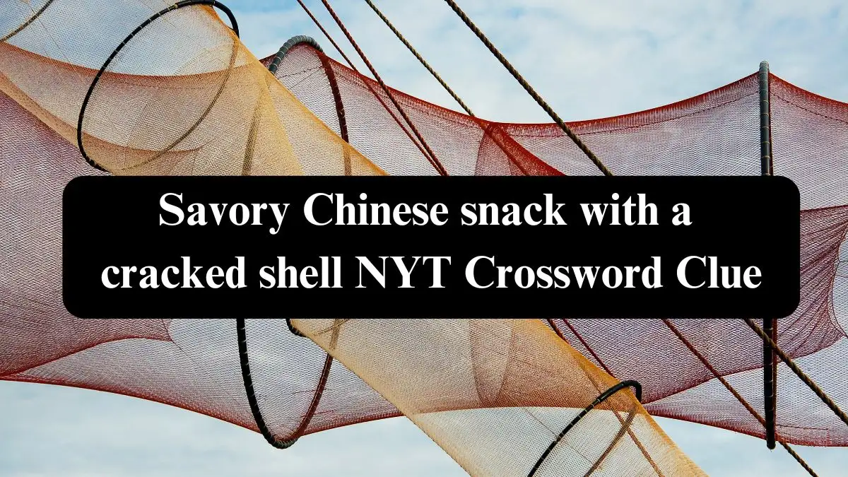 Savory Chinese snack with a cracked shell NYT Crossword Clue