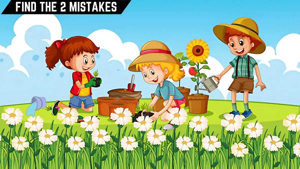 Spot the 2 Mistakes Picture Puzzle: Only Genius Can Spot the 2 Mistakes in this Gardening Image in 10 Secs