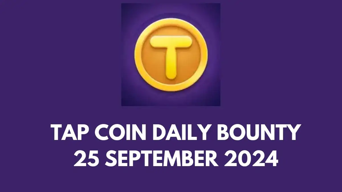 Tap Coin Daily Bounty 25 September 2024