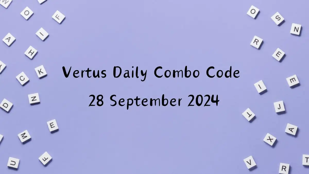 Vertus Daily Combo Code 28 September 2024