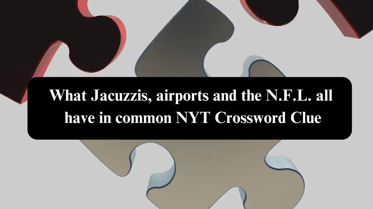 What Jacuzzis, airports and the N.F.L. all have in common NYT Crossword Clue