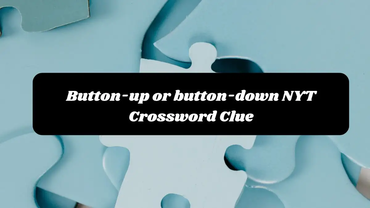 Button-up or button-down NYT Crossword Clue