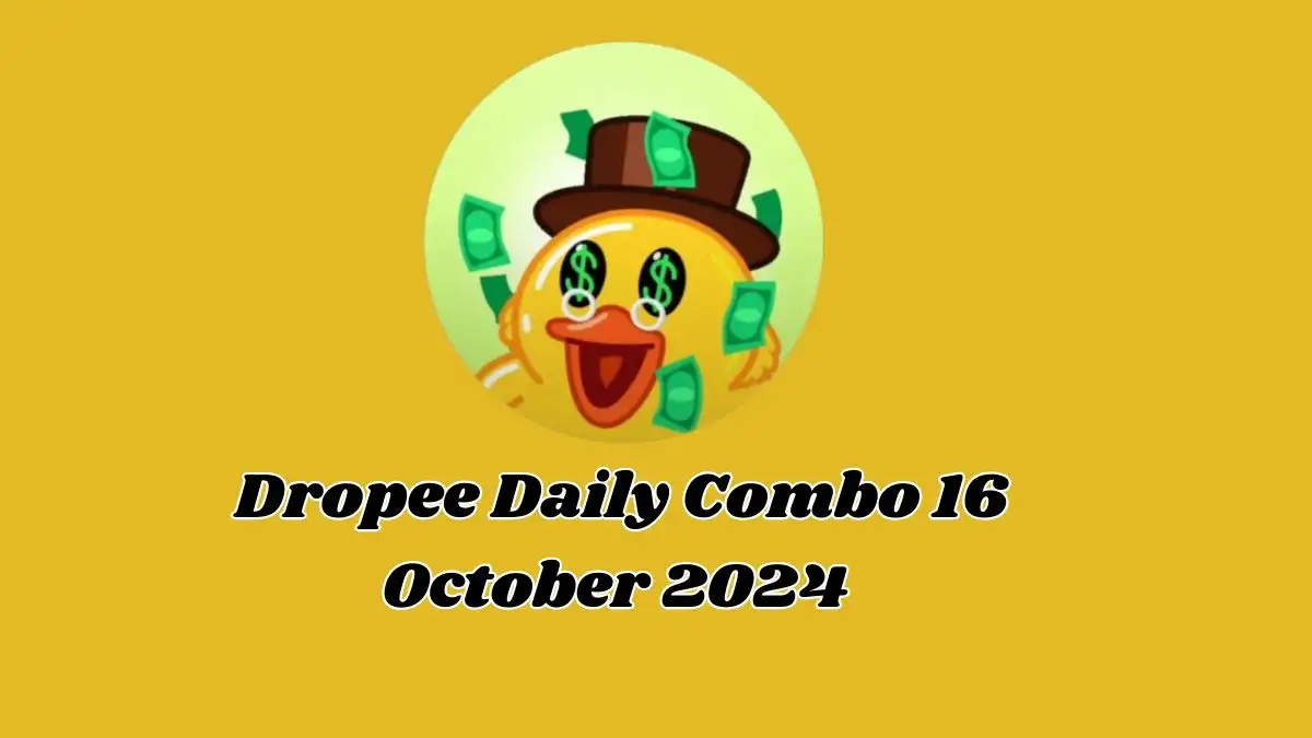 Dropee Daily Combo 16 October 2024