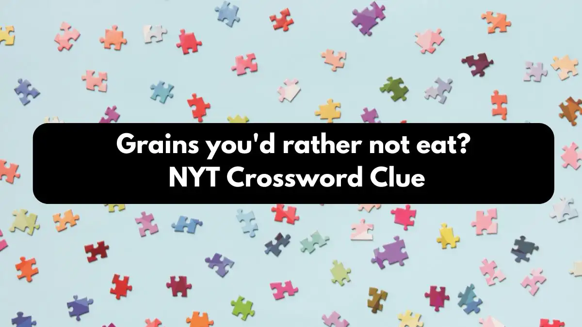 Grains you'd rather not eat? NYT Crossword Clue