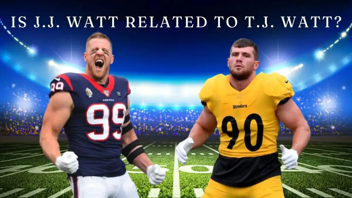 Is J.J. Watt Related to T.J. Watt? Are They Brothers?