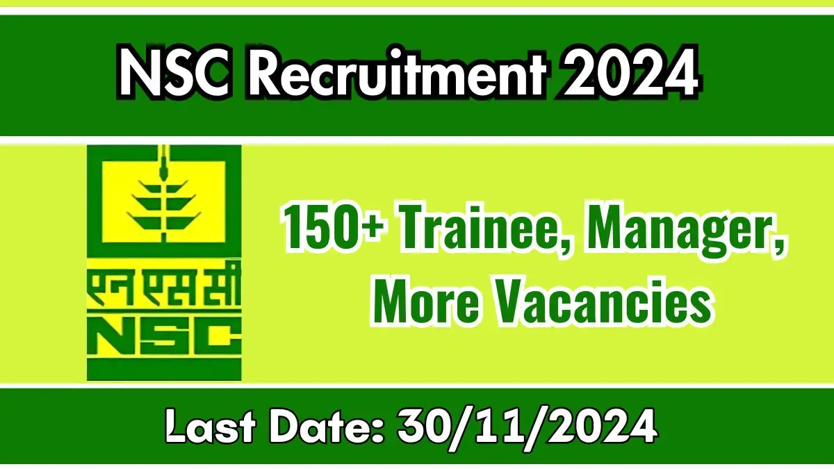 National Seed Corporation Recruitment 2024 Apply Online 100+ Trainee, Manager, More Vacancies