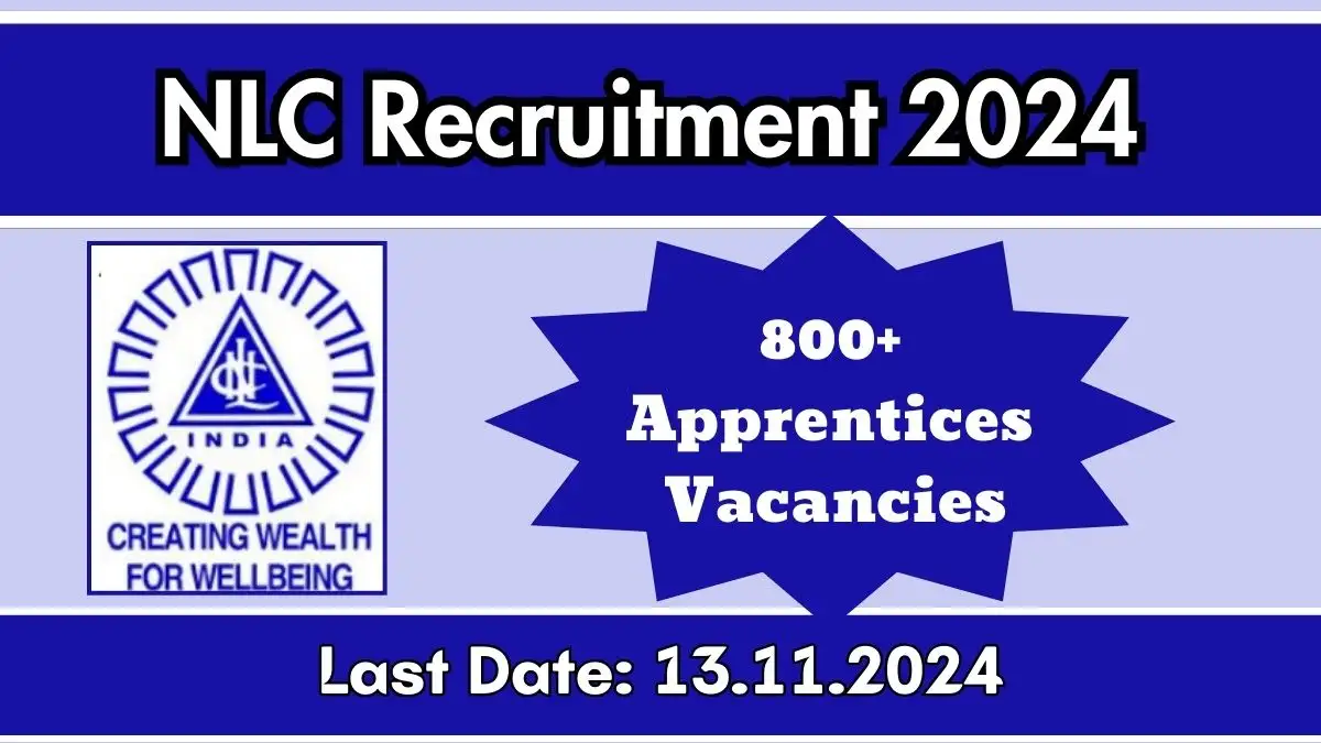 NLC Recruitment 2024 Apply Online for 803 Trade Apprentice Vacancies