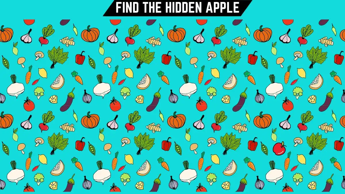 Optical Illusion Eye Test: Only Sharp Eyes Can Spot the Hidden Apple in 10 Secs