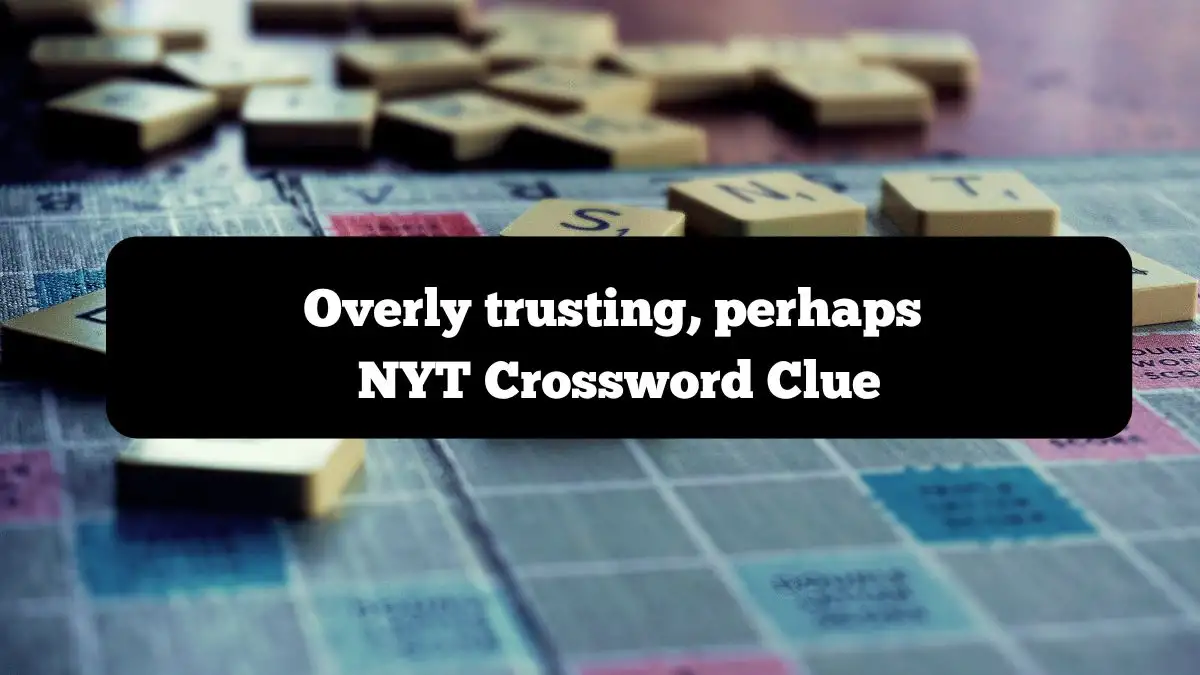 Overly trusting, perhaps NYT Crossword Clue