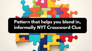 Pattern that helps you blend in, informally NYT Crossword Clue