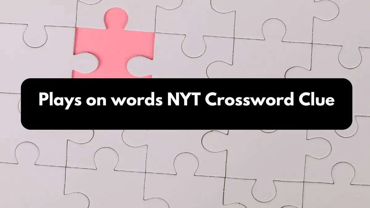 Plays on words NYT Crossword Clue