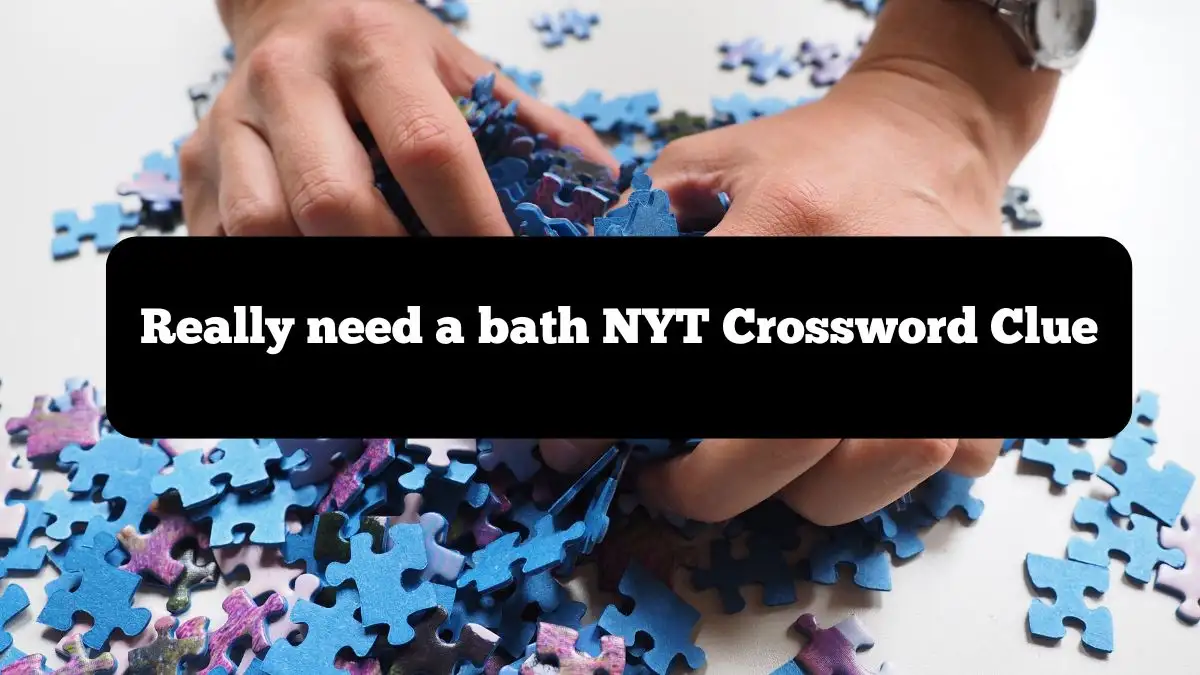 Really need a bath NYT Crossword Clue