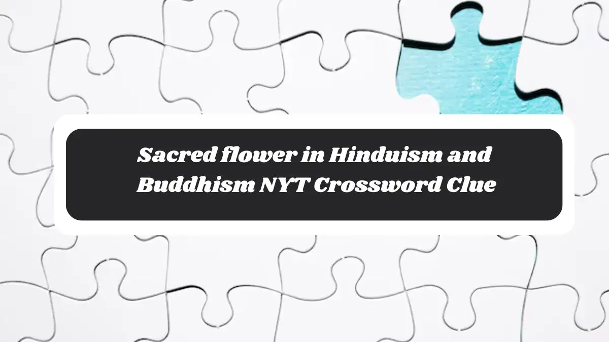 Sacred flower in Hinduism and Buddhism NYT Crossword Clue