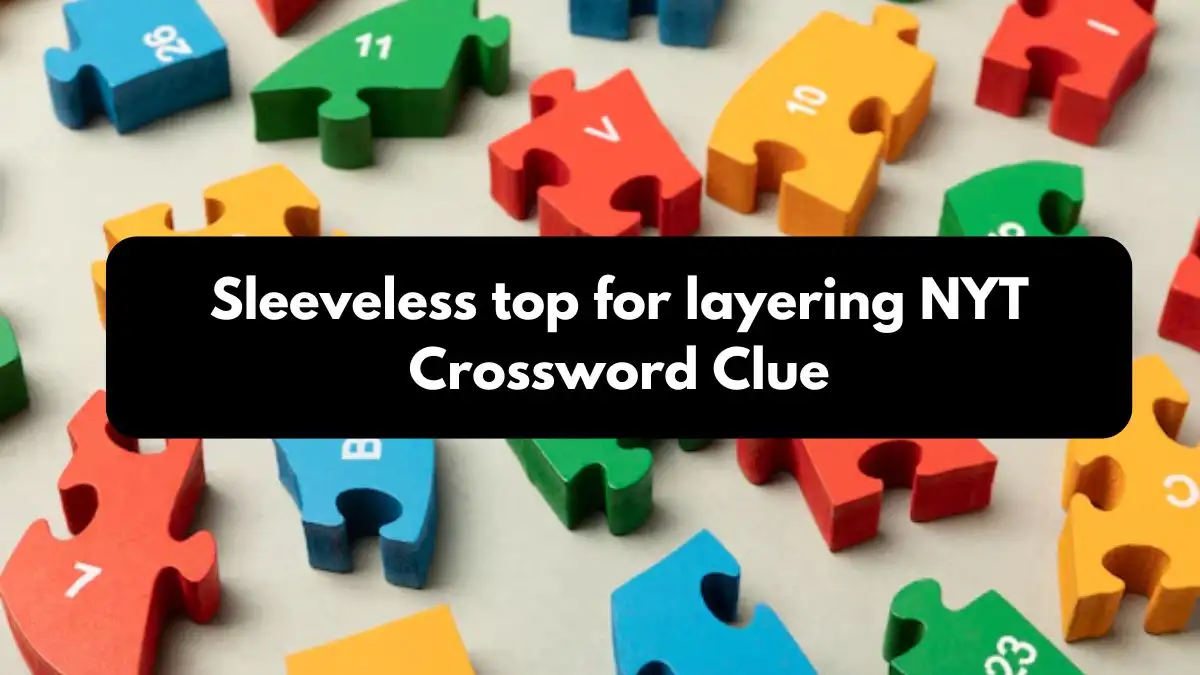 Sleeveless top for layering NYT Crossword Clue