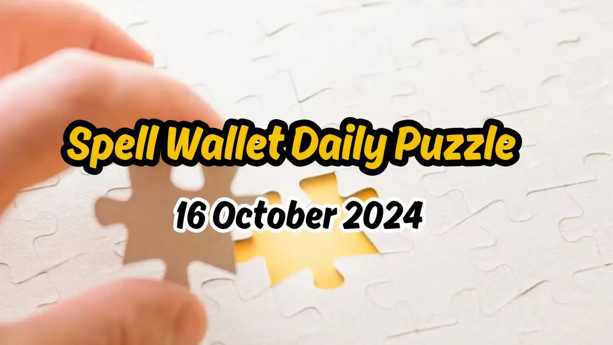 Spell Wallet Daily Puzzle 16 October 2024