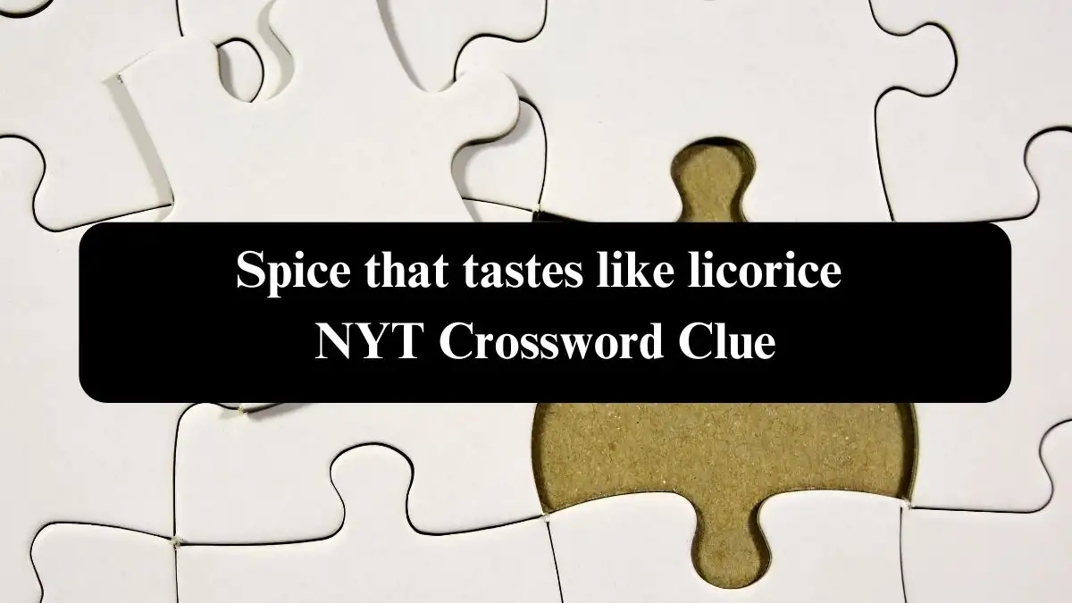 Spice that tastes like licorice NYT Crossword Clue