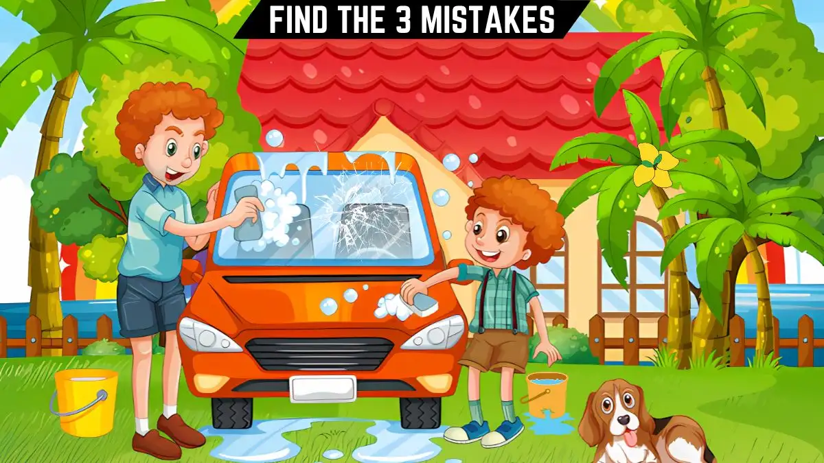 Spot the 3 Mistakes Picture Puzzle: Only geniuses can Spot the Mistakes in this Image in 10 Secs