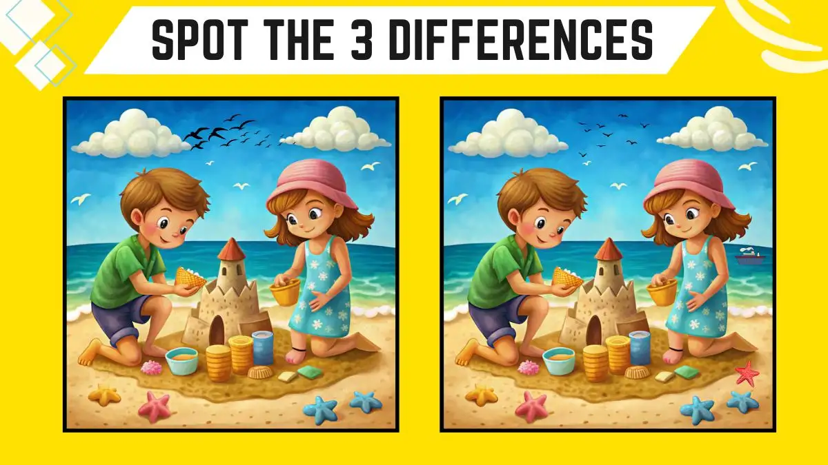 Spot the Difference Game: Only Genius with Sharp Eyes Can Spot the 3 Differences in this Image in 12 Secs