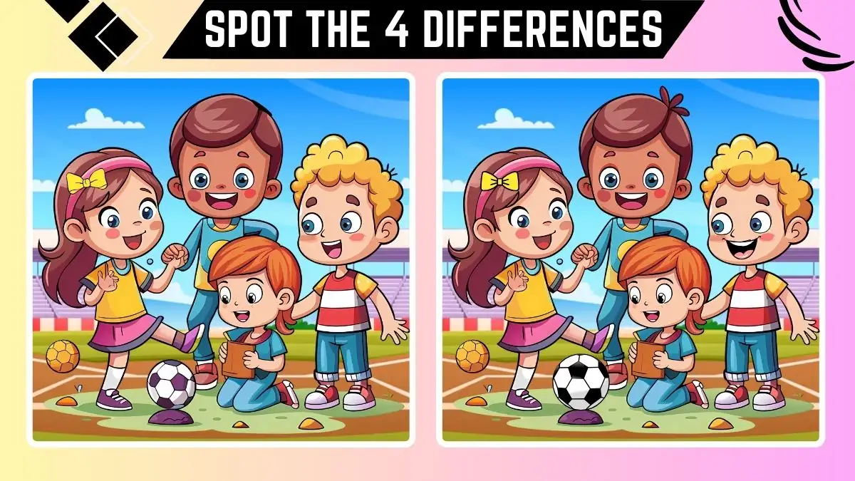 Spot the Difference Game: Only People with Extra Sharp Eyes Can Spot the 4 Differences in this Image in 12 Secs