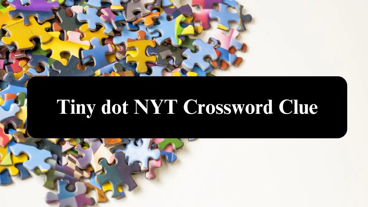 Tiny dot NYT Crossword Clue