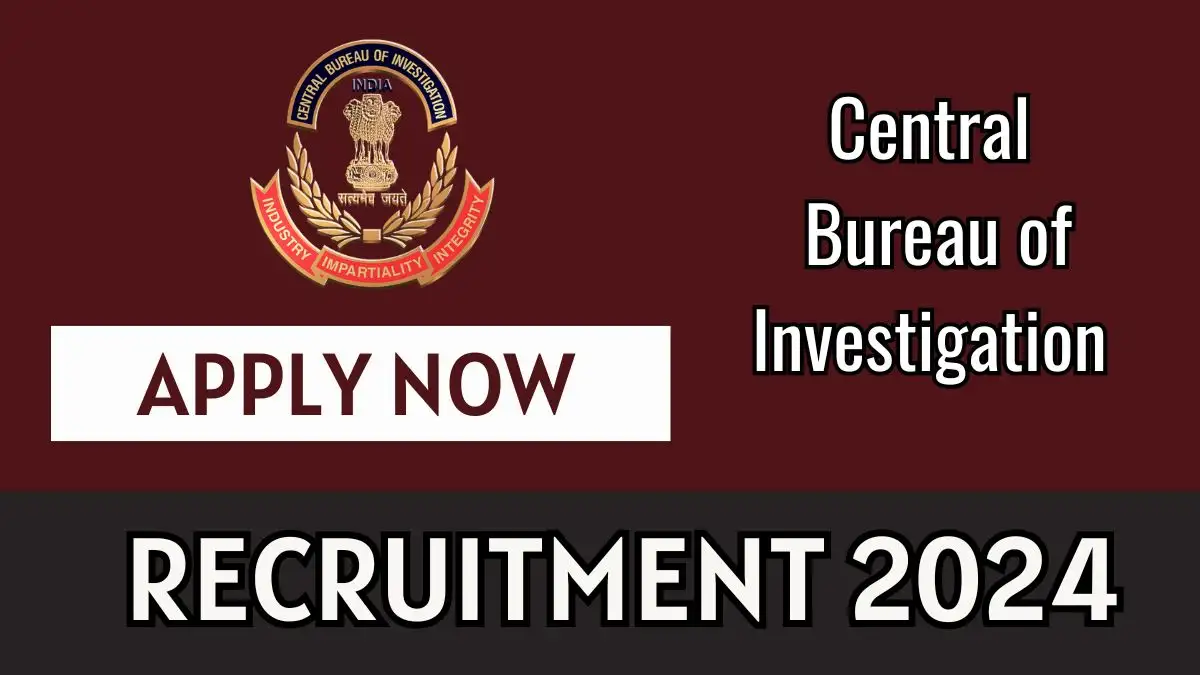 CBI Recruitment 2024, Apply for Consultant Jobs in Bangalore