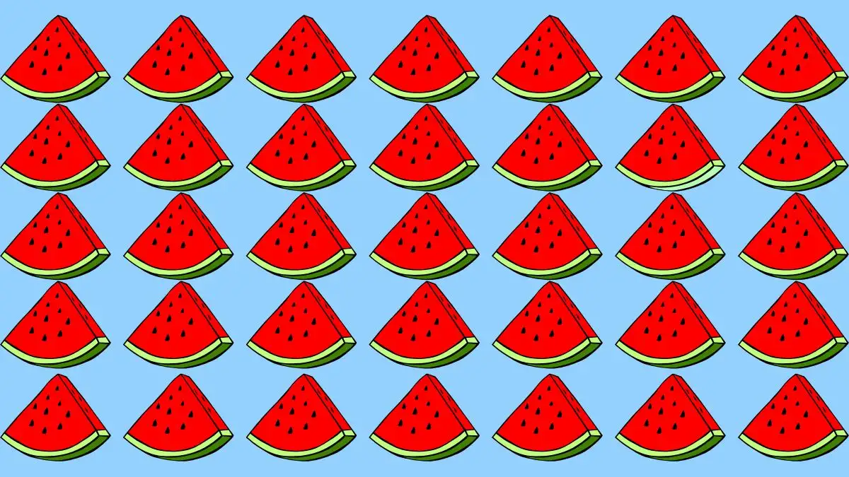 Odd One Out Puzzle: Only eagle Eyes Can Spot the Odd Watermelon in 7 Secs