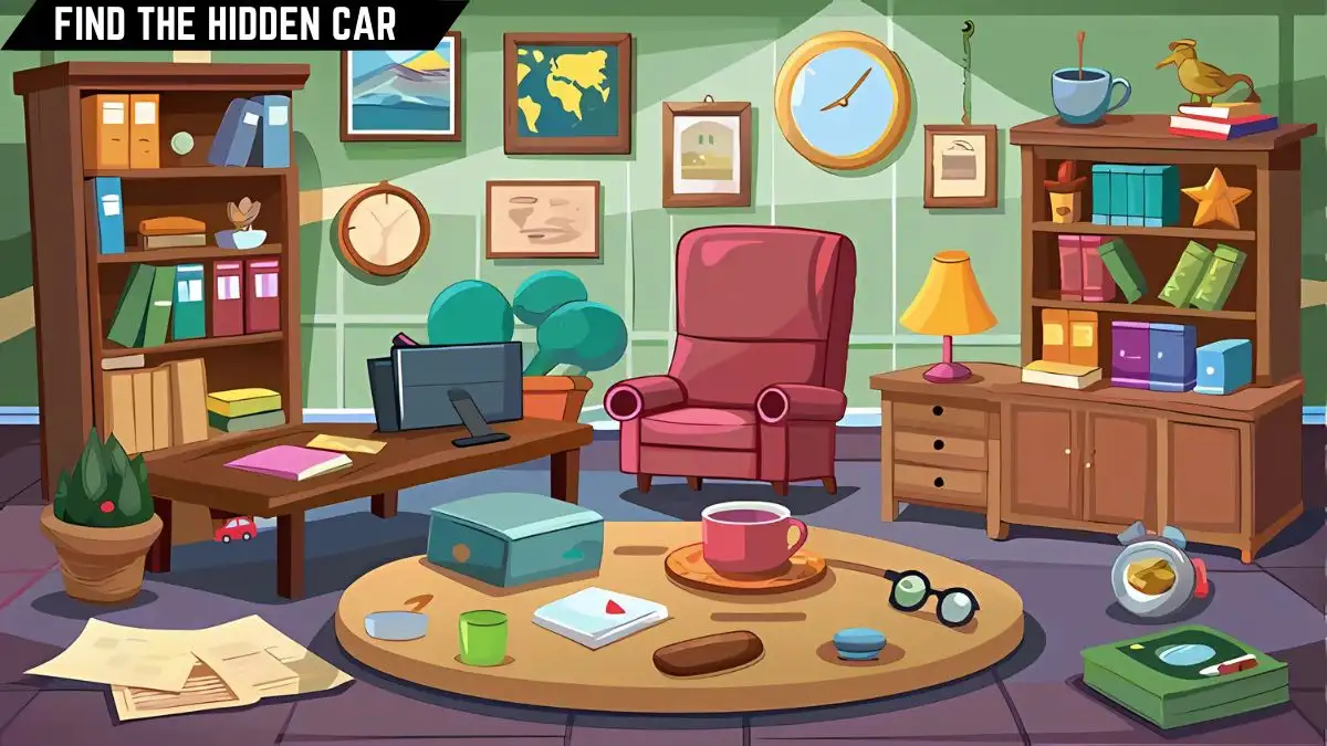 Optical Illusion IQ Test: Only People with Eagle Eyes Can Spot the Hidden Car in this Room Image in 8 Secs