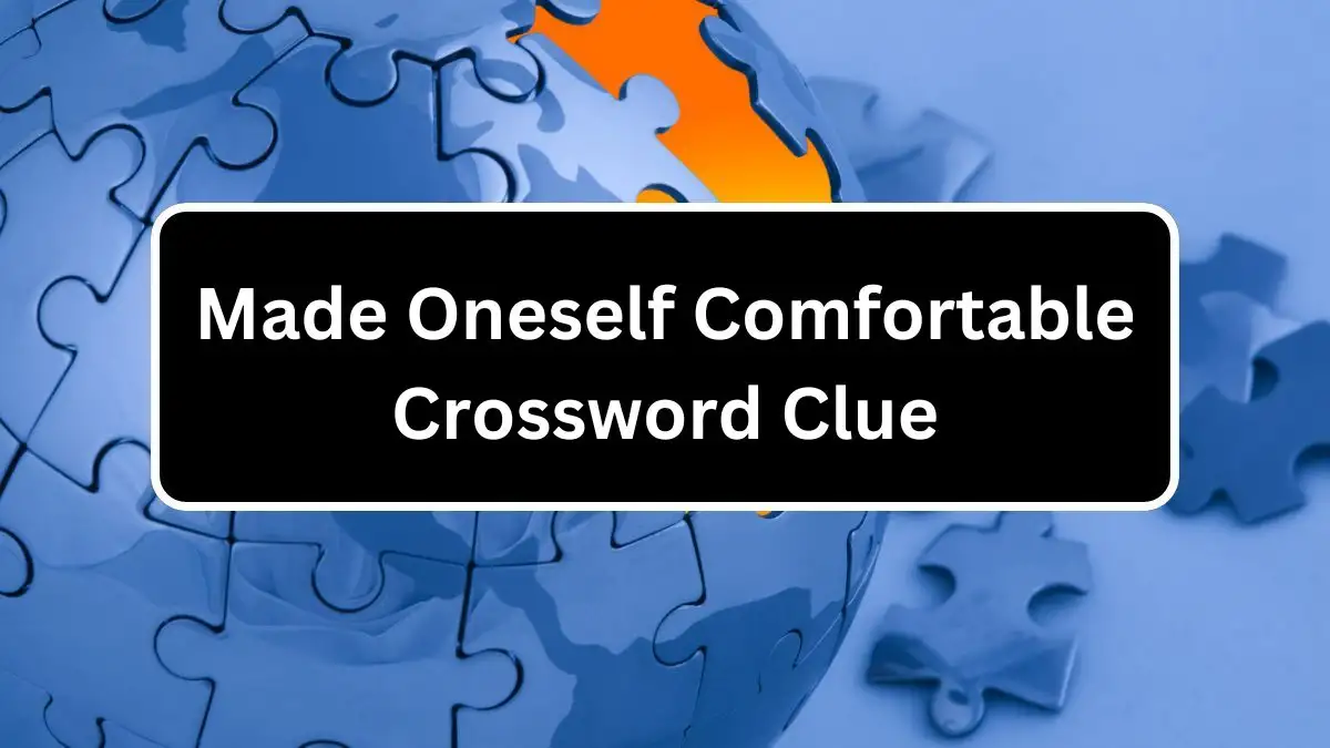 Made Oneself Comfortable Puzzle Page