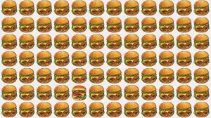 Optical Illusion Eye Test: If You have Hawk Eyes Spot the Odd Burger in 7 Secs
