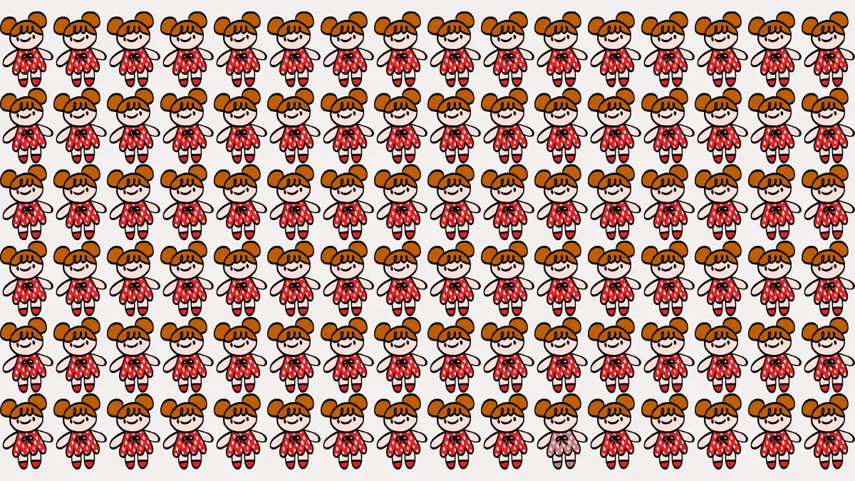 Optical Illusion Eye Test: If You have Hawk Eyes Spot the Odd Doll in 7 Secs Optical Illusion Eye Test: If You have Hawk Eyes Spot the Odd Doll in 7 Secs