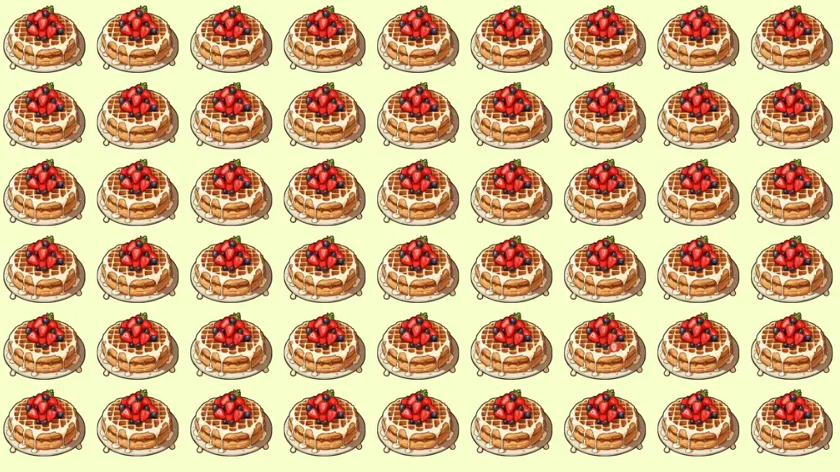 Brain Teaser IQ Test: Only 3 Out of 10 Can Spot the Odd Waffle in 7 Secs