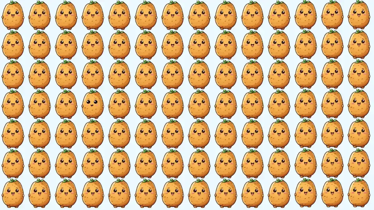 Odd One Out Puzzle: Only eagle Eyes Can Spot the Odd Potato in 6 Secs Odd One Out Puzzle: Only eagle Eyes Can Spot the Odd Potato in 6 Secs