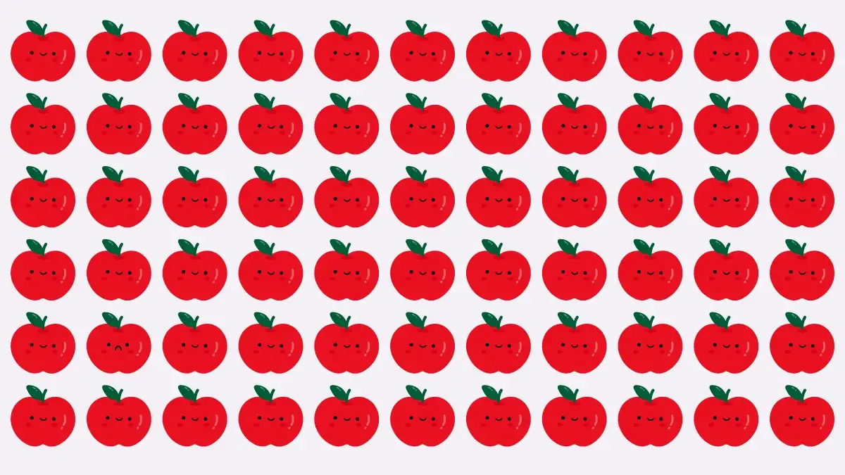 Optical Illusion Eye Test: If You have Hawk Eyes Spot the Odd Apple in 7 Secs Optical Illusion Eye Test: If You have Hawk Eyes Spot the Odd Apple in 7 Secs