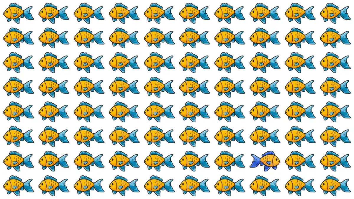 Optical Illusion Eye Test: If You have Hawk Eyes Spot the Odd Fish in 7 Secs Optical Illusion Eye Test: If You have Hawk Eyes Spot the Odd Fish in 7 Secs