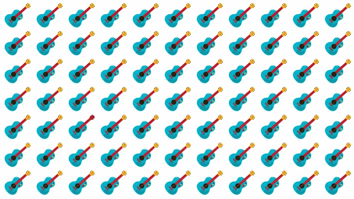 Optical Illusion Eye Test: If You have Hawk Eyes Spot the Odd Guitar in 7 Secs Optical Illusion Eye Test: If You have Hawk Eyes Spot the Odd Guitar in 7 Secs