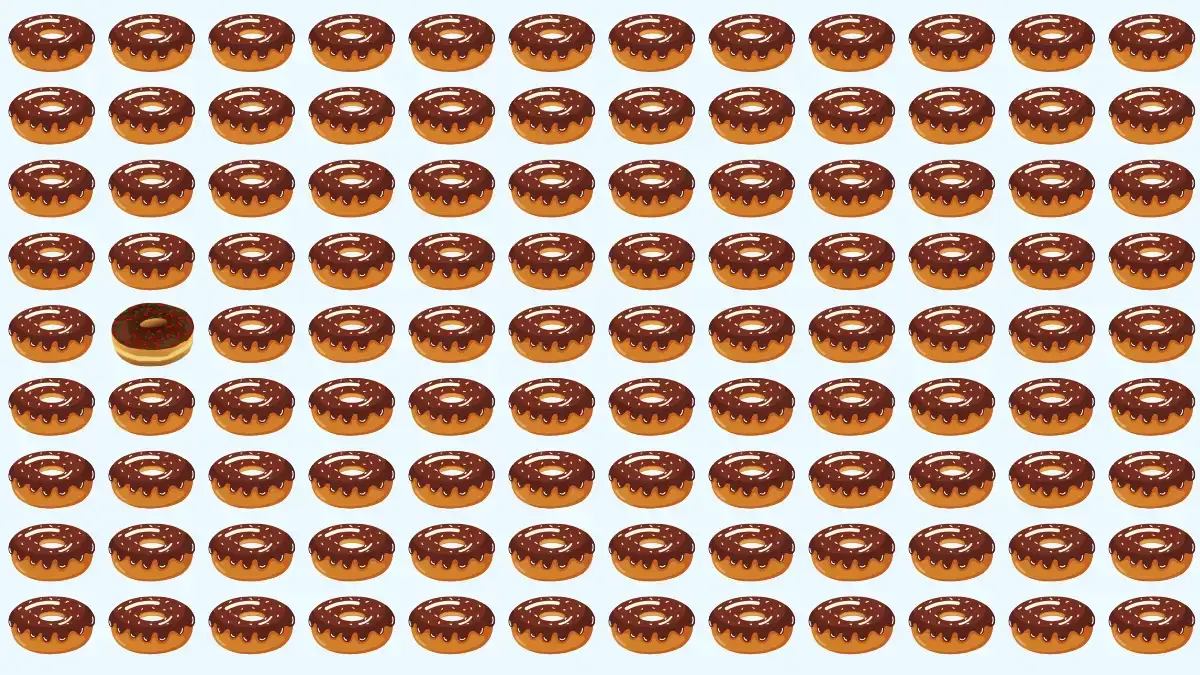 Puzzle IQ Test: Can you Find the Odd Donut in 8 Secs