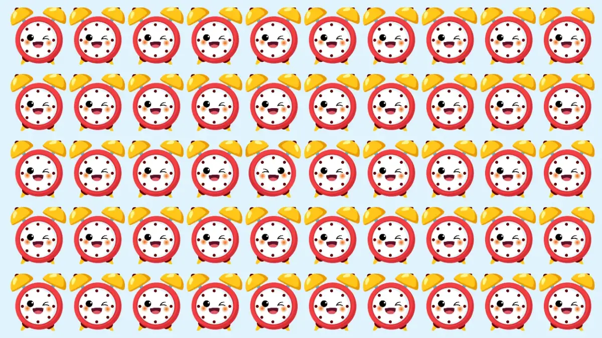 Optical Illusion Eye Test: If You have Hawk Eyes Spot the Odd Clock in 7 Secs Optical Illusion Eye Test: If You have Hawk Eyes Spot the Odd Clock in 7 Secs