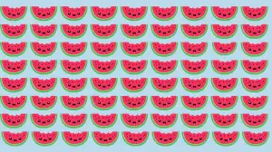 Odd One Out Puzzle: Only eagle Eyes Can Spot the Odd Watermelon in 7 Secs